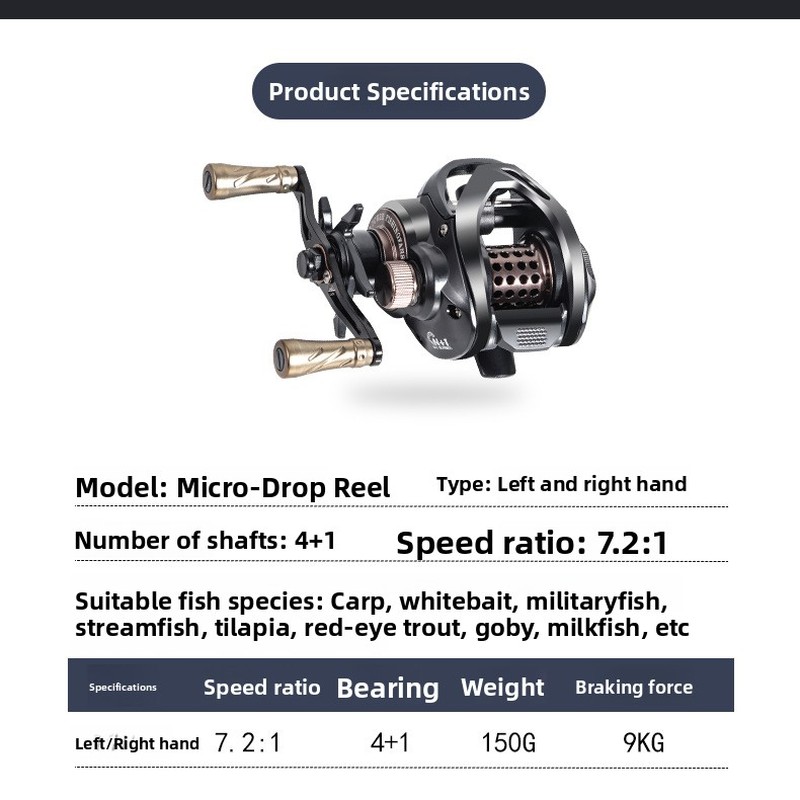 water drop reel with metal spo - Ice Fishing Reel ulasan dan harga